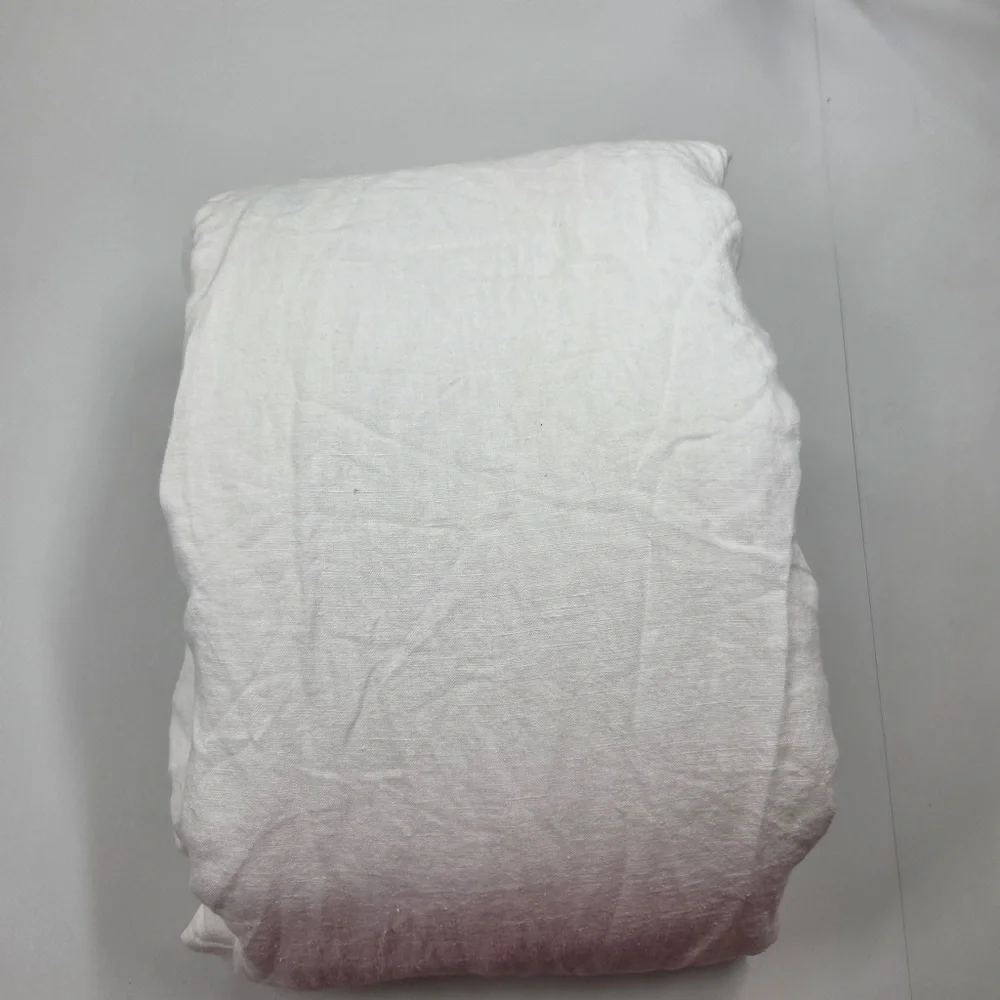 QUINCE European Linen Duvet Cover King/Cal King White 6844